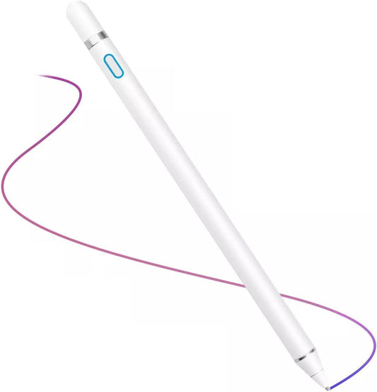 2-in-1 Active Stylus Pen for iOS & Android Touch Screens, Rechargeable & Precise Copper Fine Tip, Compatible with iPad/iPhone/Samsung/Tablets and Other Tablets and Mobiles, Laptops