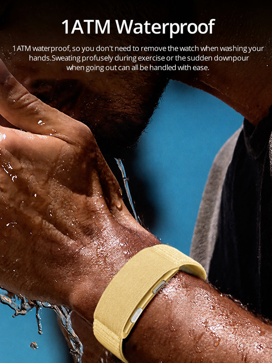 Smart Health Tracking Bracelet with Sleep Analysis, Activity Tracking & Long Battery Life Designed for Ladies and Gents Gold