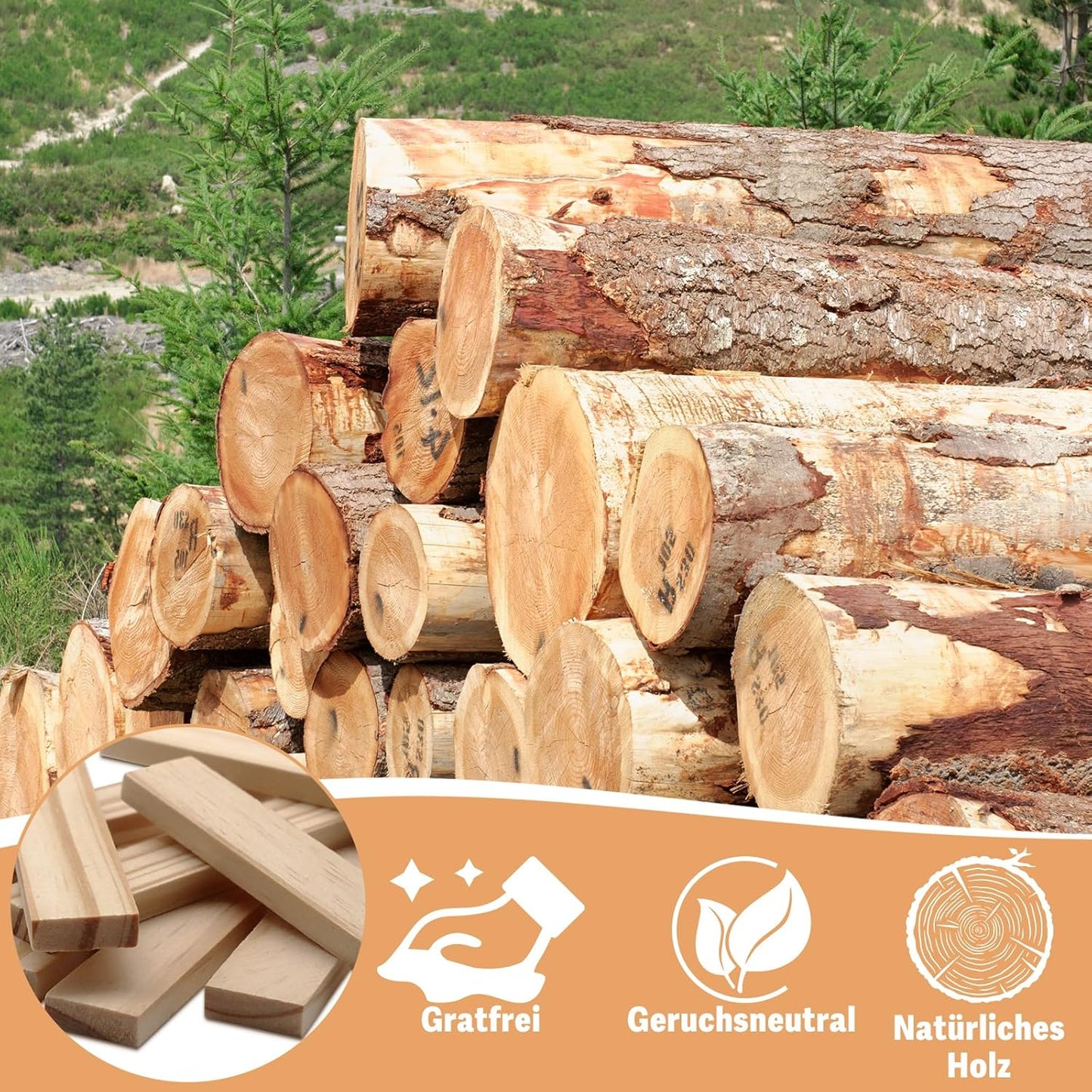 100 PCS Wooden Colour Building Blocks Set for Kids Natural Wood Stacking Blocks Construction Toy Building Kit Educational STEM Toy for Boys and Girls