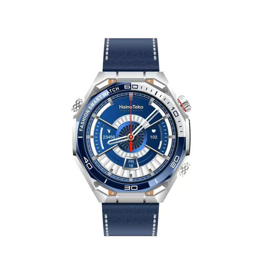 HainoTeko RW-81 Waterproof Smart Watch with Bluetooth Calling AMOLED Display 10 Days Battery Backup and 3 Pair Straps