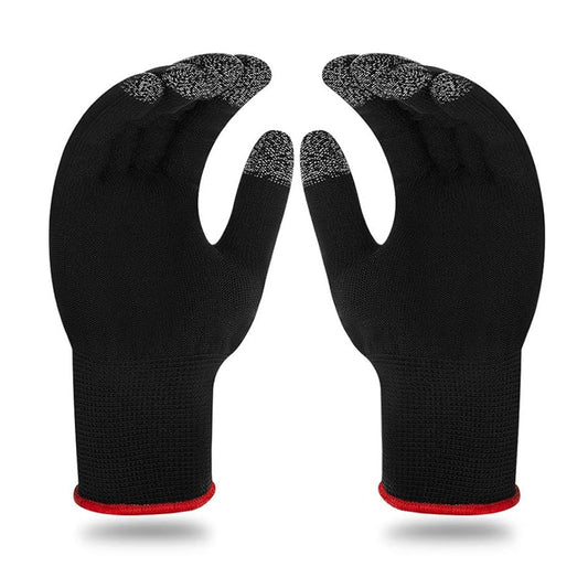 Game Gloves for Mobile Gaming Anti-Sweat Breathable Touch Finger Gloves with High Sensitivity, Anti-Slip & Stretch Fit for PUBG, COD, Racing & FPS Games Black