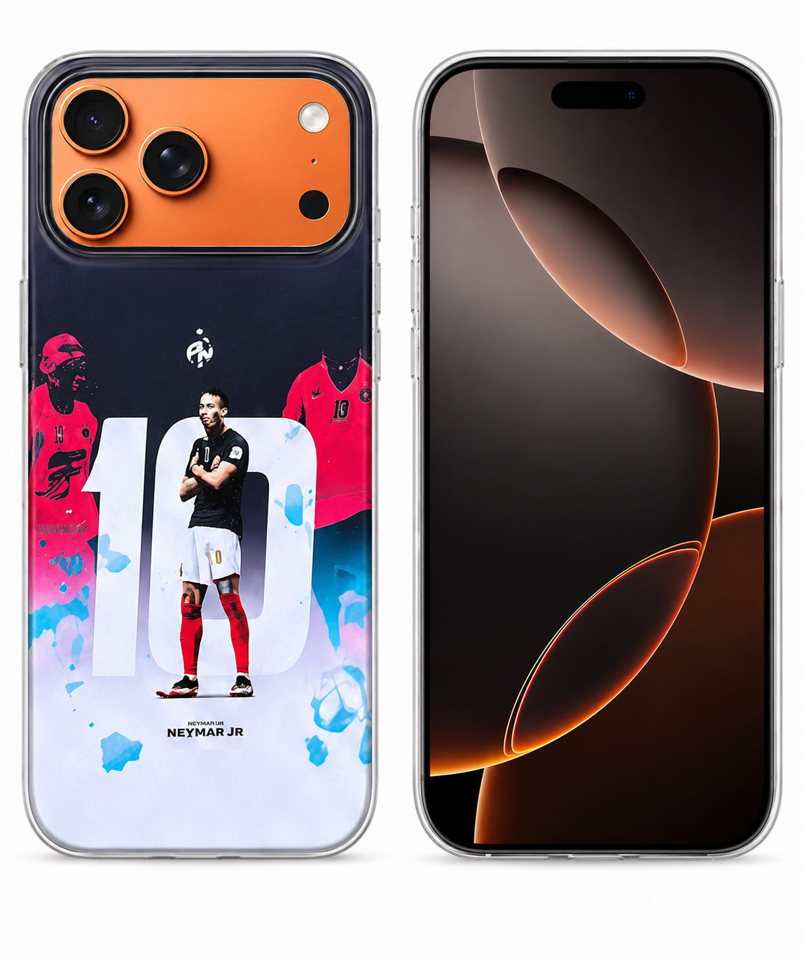 Lacoz Football Theme Neymar Jr Printed Slim Fit Anti-Scratch Back Case with Precision Cut-Outs and Comfortable Grip Shockproof Protective Cover Compatible With iPhone 15 Pro Max