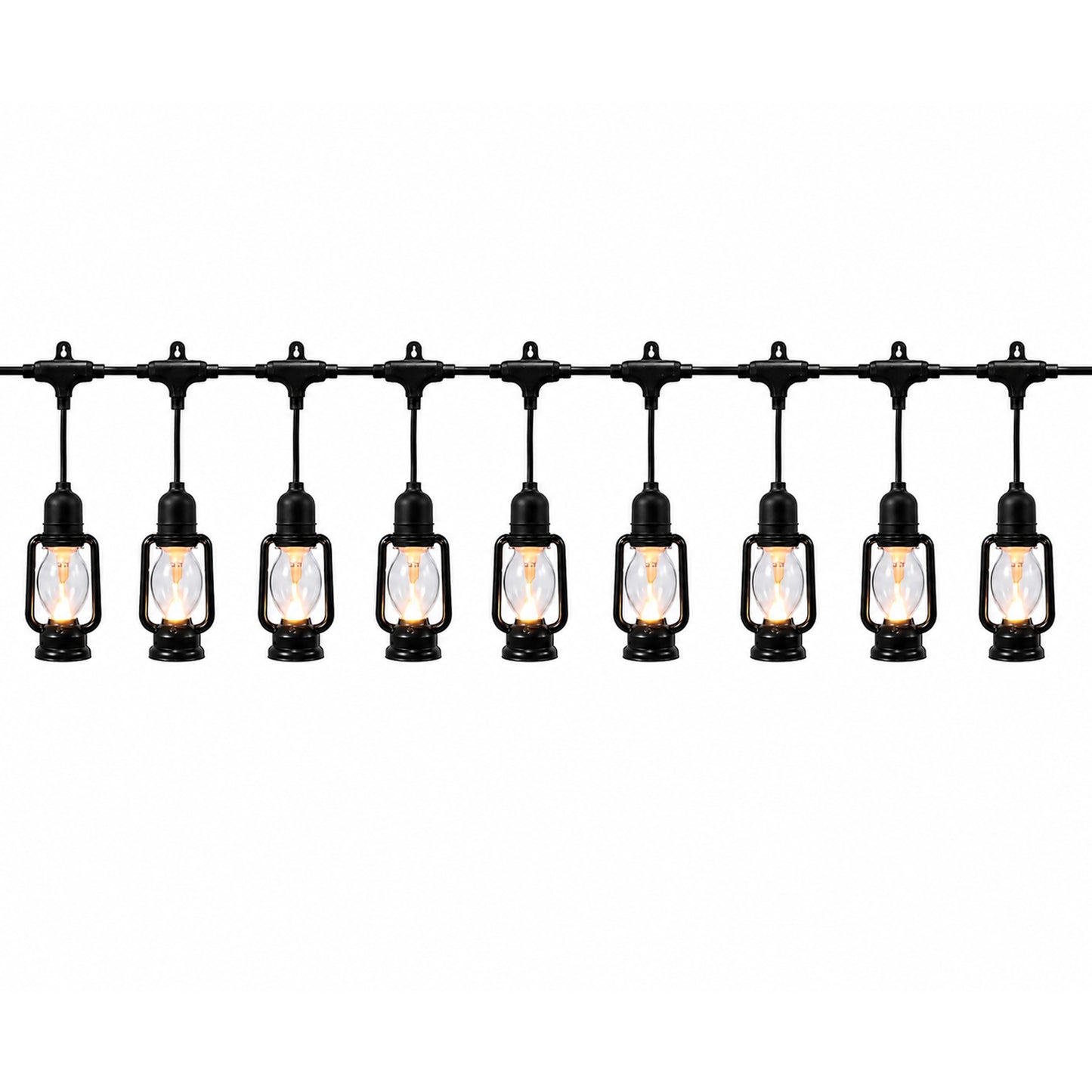 Outdoor LED Lantern String Lights with Plug – Waterproof Decorative Hanging Light Set for Garden, Patio, Balcony, Wedding, Party & Cafe Decoration