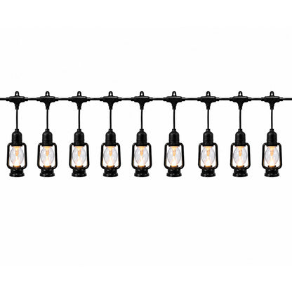 Outdoor LED Lantern String Lights with Plug – Waterproof Decorative Hanging Light Set for Garden, Patio, Balcony, Wedding, Party & Cafe Decoration