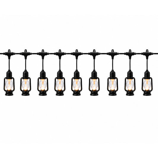 Outdoor LED Lantern String Lights with Plug – Waterproof Decorative Hanging Light Set for Garden, Patio, Balcony, Wedding, Party & Cafe Decoration