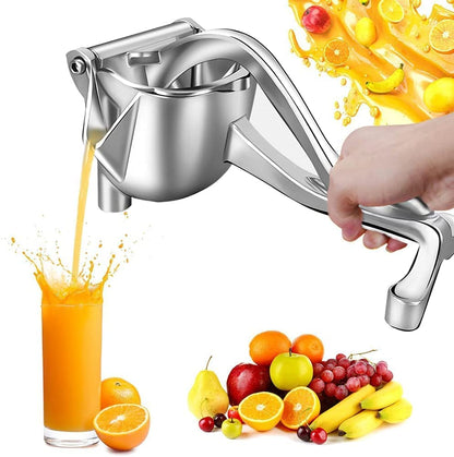 Manual Hand Press Juicer | Heavy-Duty Aluminum Alloy Citrus & Fruit Juicer | Easy Squeeze Lemon, Orange & Fruit Juice Extractor with Food-Grade Filter