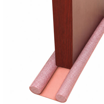 Double-Sided Door Draft Stopper Under Door Seal Guard Noise Reduction, Dust & Insect Blocker, Energy Saving Door Bottom Insulator Easy Installation for Home & Office Tan