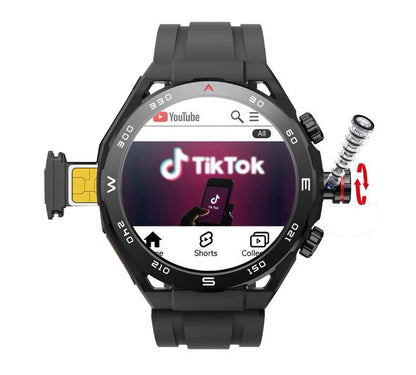 HainoTeko FG-4 Smart Watch with AMOLED Display Smart Notifications Social Media & Fitness Tracking and Multi-Sport Modes Designed for Gents Black