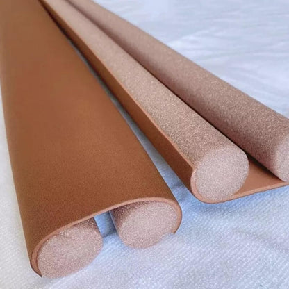 Double-Sided Door Draft Stopper Under Door Seal Guard Noise Reduction, Dust & Insect Blocker, Energy Saving Door Bottom Insulator Easy Installation for Home & Office Tan