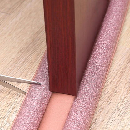 Double-Sided Door Draft Stopper Under Door Seal Guard Noise Reduction, Dust & Insect Blocker, Energy Saving Door Bottom Insulator Easy Installation for Home & Office Tan