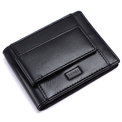 Fend Genuine Leather Card Holder Wallets with RFID Blocking for Men's