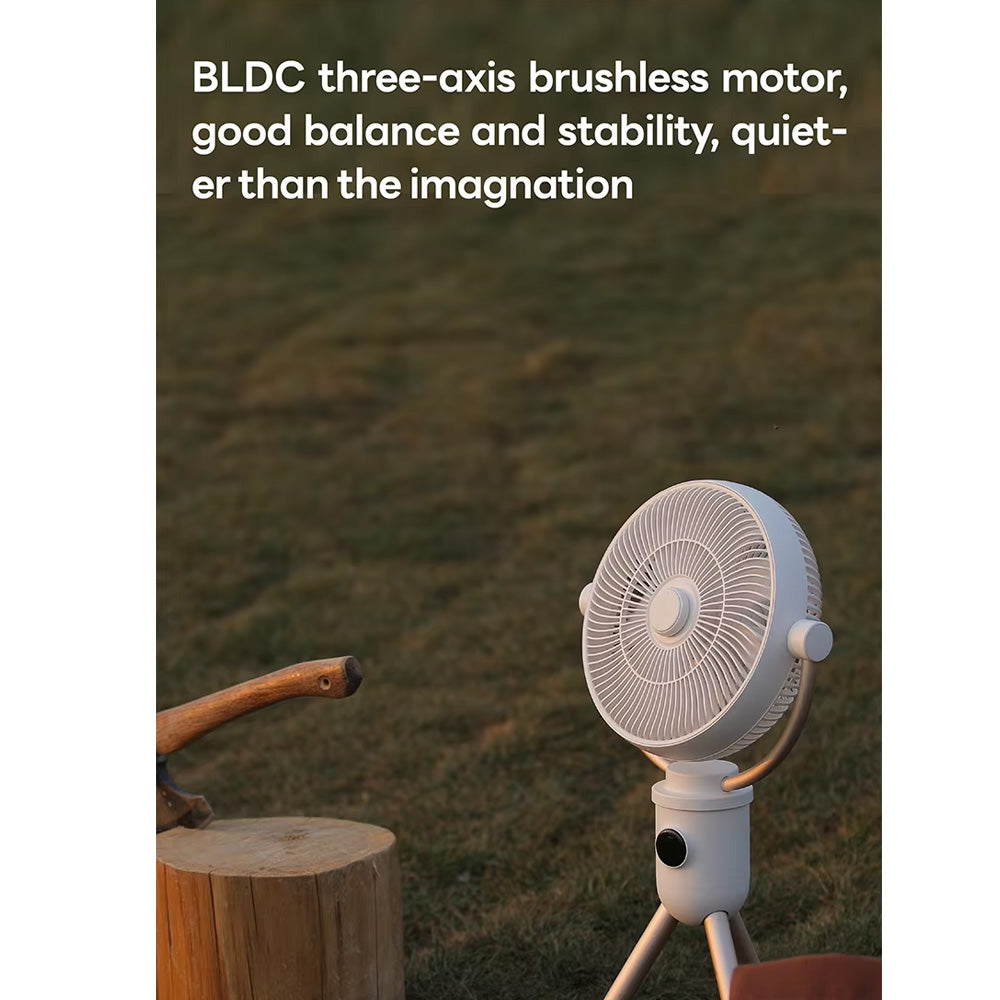 aISOLOVE Multi-Functional Rechargeable Portable Tripod Fan with Remote Control for Home, Hotel, Outdoor, Indoor, Camping and Travelling