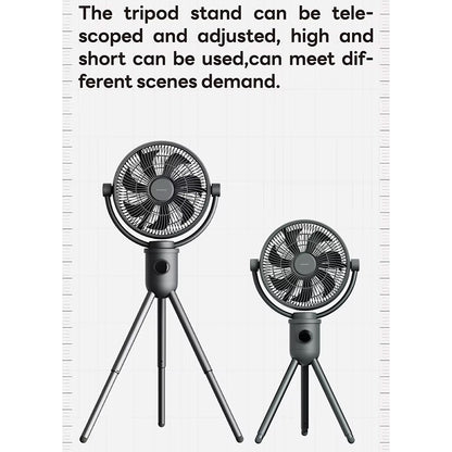 aISOLOVE Multi-Functional Rechargeable Portable Tripod Fan with Remote Control for Home, Hotel, Outdoor, Indoor, Camping and Travelling