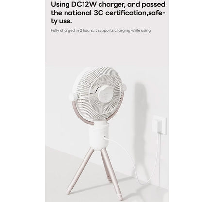 aISOLOVE Multi-Functional Rechargeable Portable Tripod Fan with Remote Control for Home, Hotel, Outdoor, Indoor, Camping and Travelling