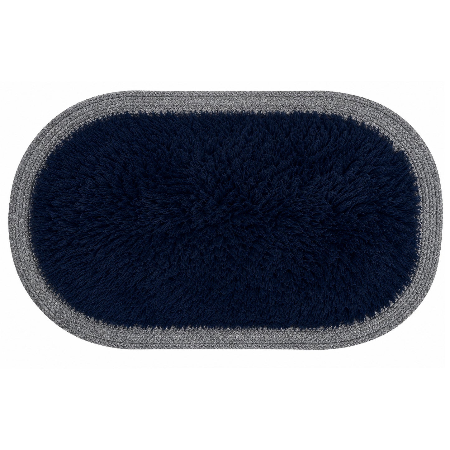 Ultra Soft Shaggy Floor Mat with Non-Slip Backing, Washable Plush Rug for Bedroom, Living Room, Bathroom, Kitchen & Entryway Blue