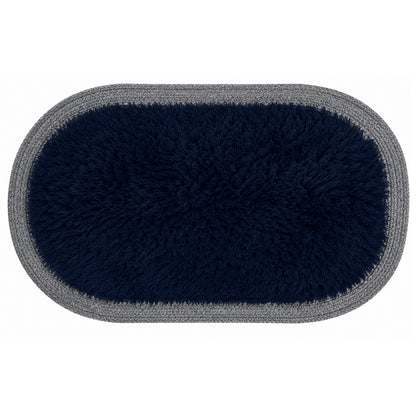 Ultra Soft Shaggy Floor Mat with Non-Slip Backing, Washable Plush Rug for Bedroom, Living Room, Bathroom, Kitchen & Entryway Blue