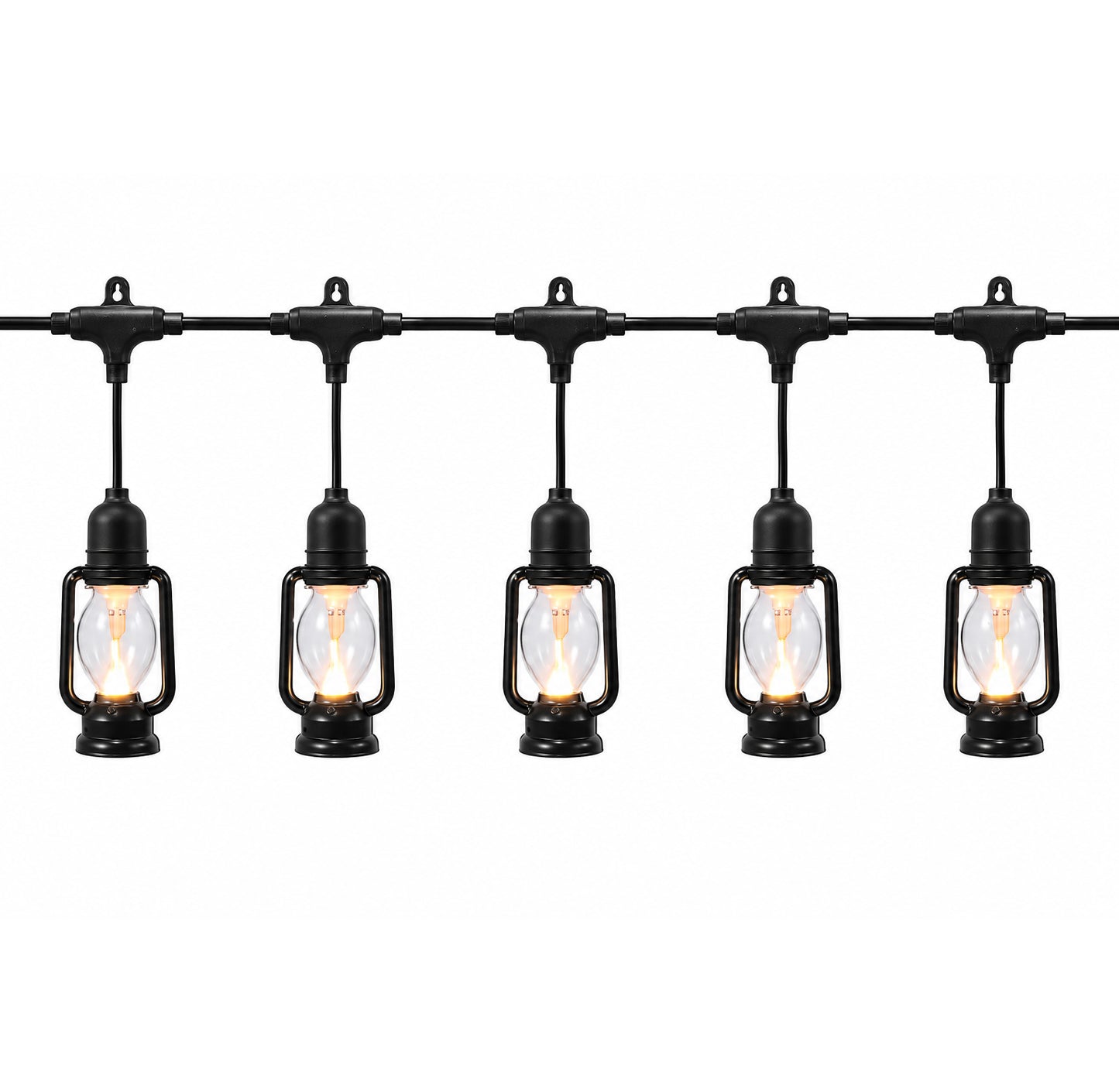 Outdoor LED Lantern String Lights with Plug – Waterproof Decorative Hanging Light Set for Garden, Patio, Balcony, Wedding, Party & Cafe Decoration