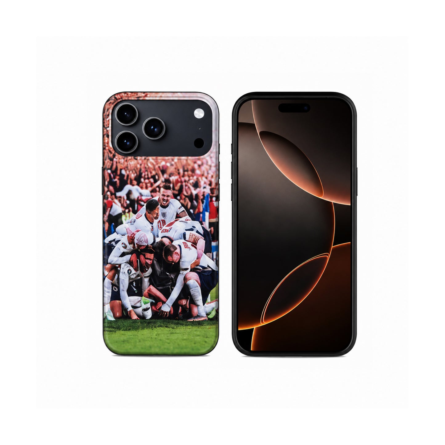 Lacoz Football Theme England Team Printed Slim Fit Anti-Scratch Back Case with Precision Cut-Outs and Comfortable Grip Shockproof Protective Cover Compatible With iPhone 15 Pro Max