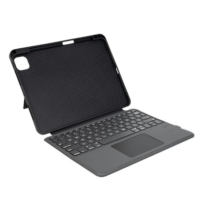 Touch Keyboard Case with Trackpad for iPad 10.9 2022/A16 2025 Magnetic Protective Cover with Backlit Keyboard, Multi-Touch Trackpad, Rechargeable Wireless Keyboard Case Black