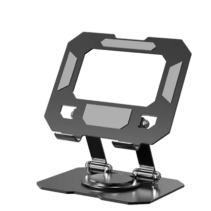 Lacoz Adjustable Tablet Stand with 360° Rotating Base, Ergonomic Foldable Portable Laptop Stand Holder, Compatible with Tablets and Phones