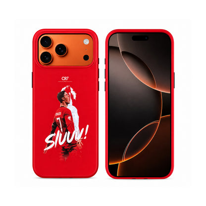 Lacoz Football Theme Cristiano Ronaldo Printed Slim Fit Anti-Scratch Back Case with Precision Cut-Outs and Comfortable Grip Shockproof Protective Cover Compatible With iPhone 15 Pro Max