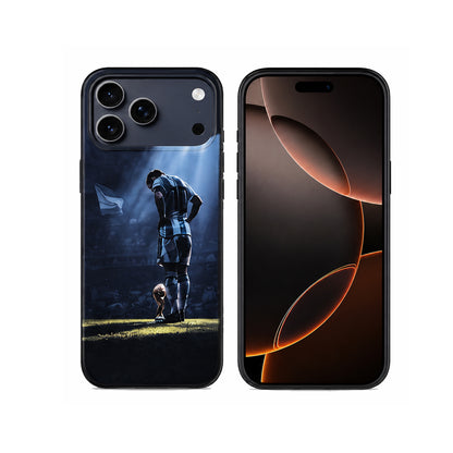 Lacoz Football Theme Lionel Messi Printed Slim Fit Anti-Scratch Back Case with Precision Cut-Outs and Comfortable Grip Shockproof Protective Cover Compatible With iPhone 13 Pro Max