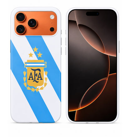 Lacoz Football Theme Argentina Team Logo Printed Slim Fit Anti-Scratch Back Case with Precision Cut-Outs and Comfortable Grip Shockproof Protective Cover Compatible With iPhone 13 Pro Max