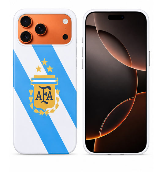 Lacoz Football Theme Argentina Team Logo Printed Slim Fit Anti-Scratch Back Case with Precision Cut-Outs and Comfortable Grip Shockproof Protective Cover Compatible With iPhone 13 Pro Max
