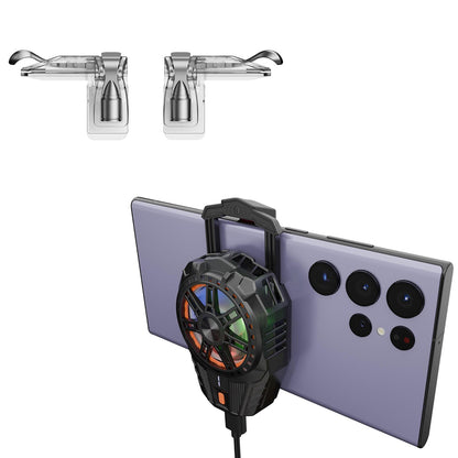 Gaming Phone Cooler and Firestick Grip Controller Combo Universal Clip-On Smartphone Cooler Fan With Fire-Trigger