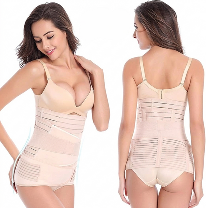 3 in 1 Postpartum Girdle Support Recovery Belly Band Corset Wrap Body Shaper for After Birth Postnatal C-Section Waist Pelvis Shapewear Wrap Girdle Support Band Belt Body Shaper