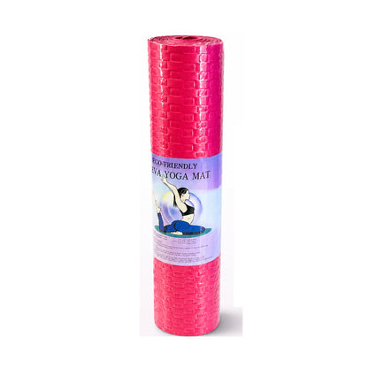 Eco-Friendly EVA Yoga Mat Non-Slip Exercise Mat with Textured Surface, Extra Cushioning, Water-Resistant, Lightweight Fitness Mat for Yoga, Pilates & Home Workouts