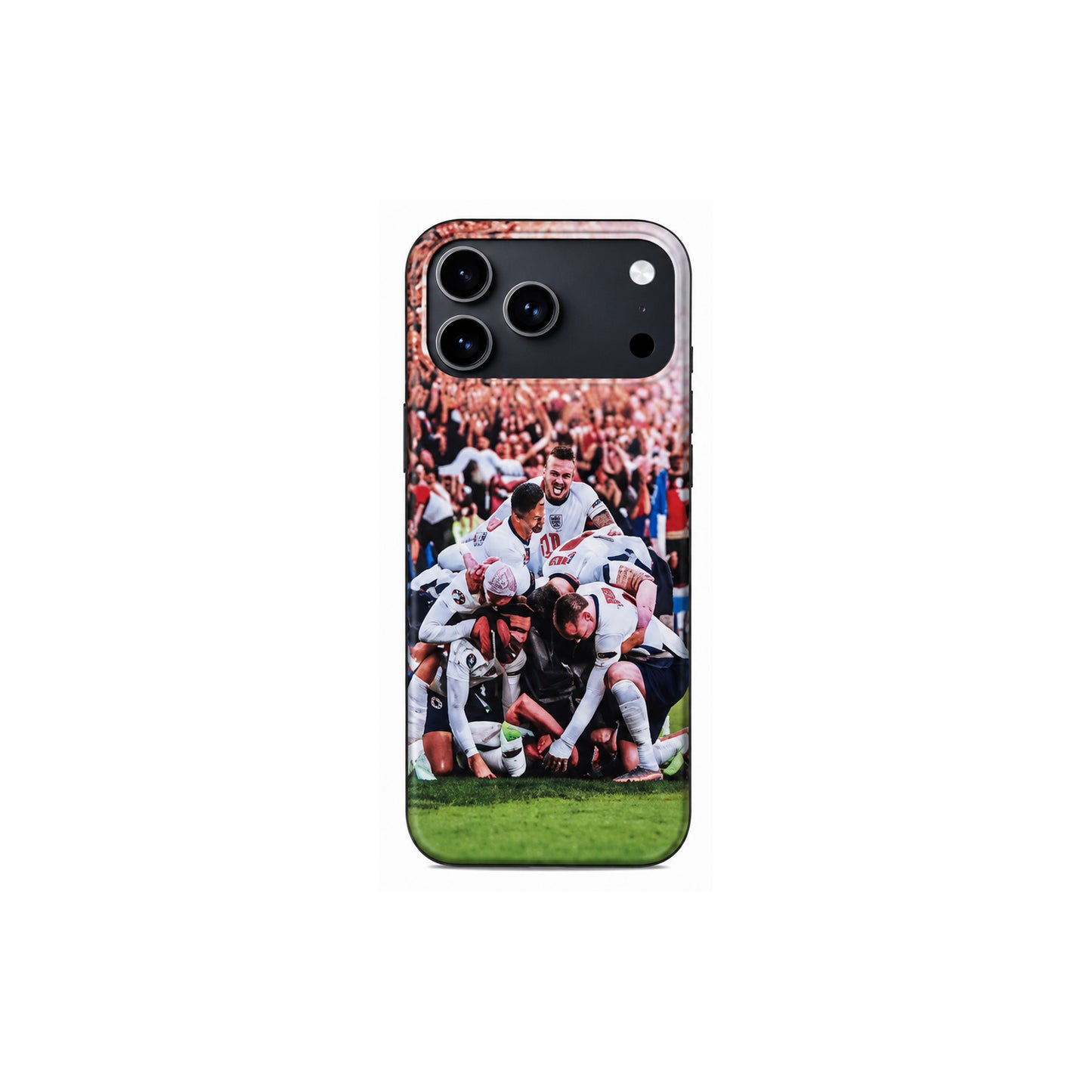 Lacoz Football Theme England Team Printed Slim Fit Anti-Scratch Back Case with Precision Cut-Outs and Comfortable Grip Shockproof Protective Cover Compatible With iPhone 15 Pro Max