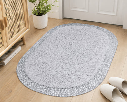 Ultra Soft Shaggy Floor Mat with Non-Slip Backing, Washable Plush Rug for Bedroom, Living Room, Bathroom, Kitchen & Entryway