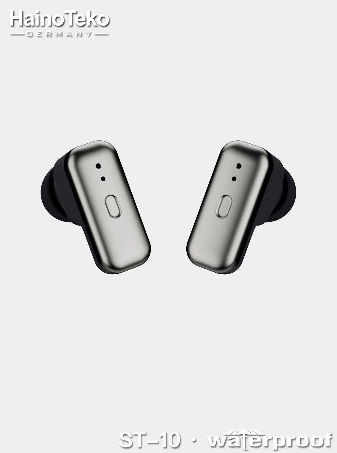 HainoTeko ST-10 Watch Buds with AMOLED Display, Bluetooth Calling Smartwatch with Built-in Earbuds, Waterproof Smart Watch 3 Interchangeable Straps Fitness Tracker Designed for Ladies and Gents