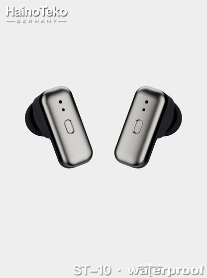 HainoTeko ST-10 Watch Buds with AMOLED Display, Bluetooth Calling Smartwatch with Built-in Earbuds, Waterproof Smart Watch 3 Interchangeable Straps Fitness Tracker Designed for Ladies and Gents