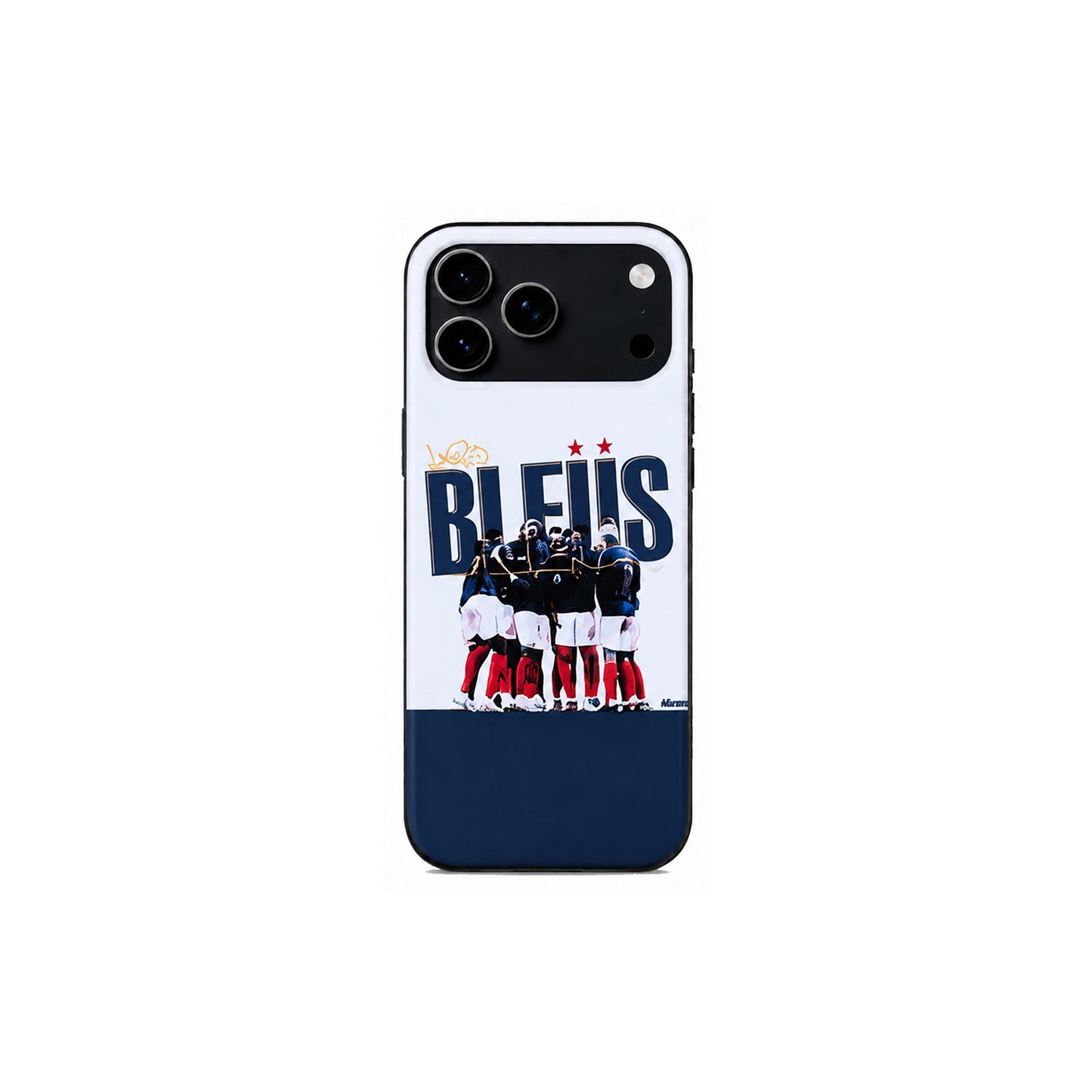 Lacoz Football Theme France Football Team Printed Slim Fit Anti-Scratch Back Case with Precision Cut-Outs and Comfortable Grip Shockproof Protective Cover Compatible With iPhone 17 Pro Max