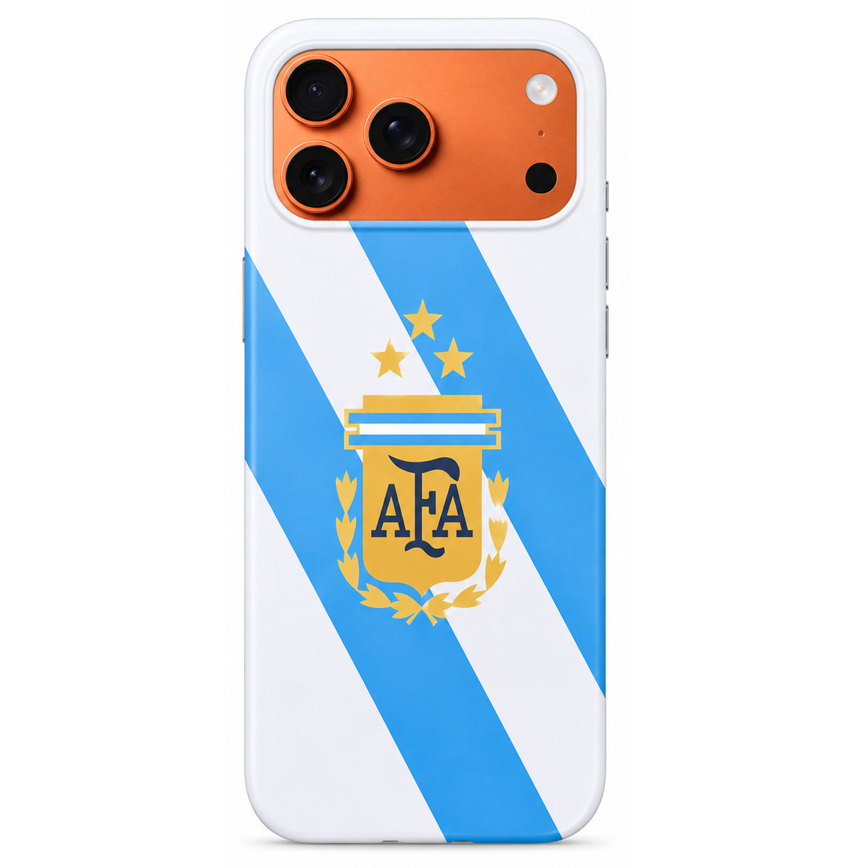 Lacoz Football Theme Argentina Team Logo Printed Slim Fit Anti-Scratch Back Case with Precision Cut-Outs and Comfortable Grip Shockproof Protective Cover Compatible With iPhone 15 Pro Max