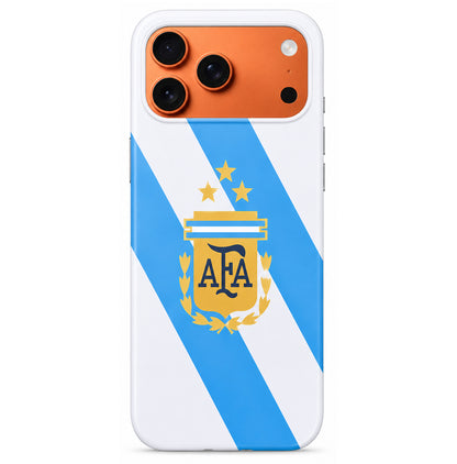 Lacoz Football Theme Argentina Team Logo Printed Slim Fit Anti-Scratch Back Case with Precision Cut-Outs and Comfortable Grip Shockproof Protective Cover Compatible With iPhone 15 Pro Max