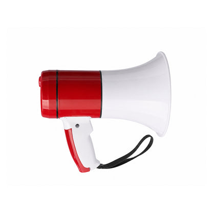 Portable Rechargeable Handheld Megaphone Speaker with Siren Function, Loud Voice Amplifier for Events, Crowd Control, Sports, School & Outdoor Announcements