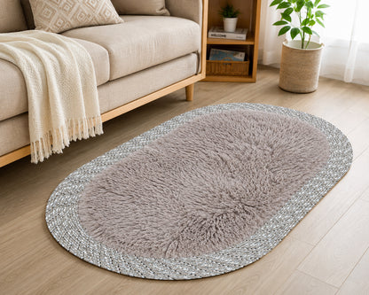 Ultra Soft Shaggy Floor Mat with Non-Slip Backing, Washable Plush Rug for Bedroom, Living Room, Bathroom, Kitchen & Entryway