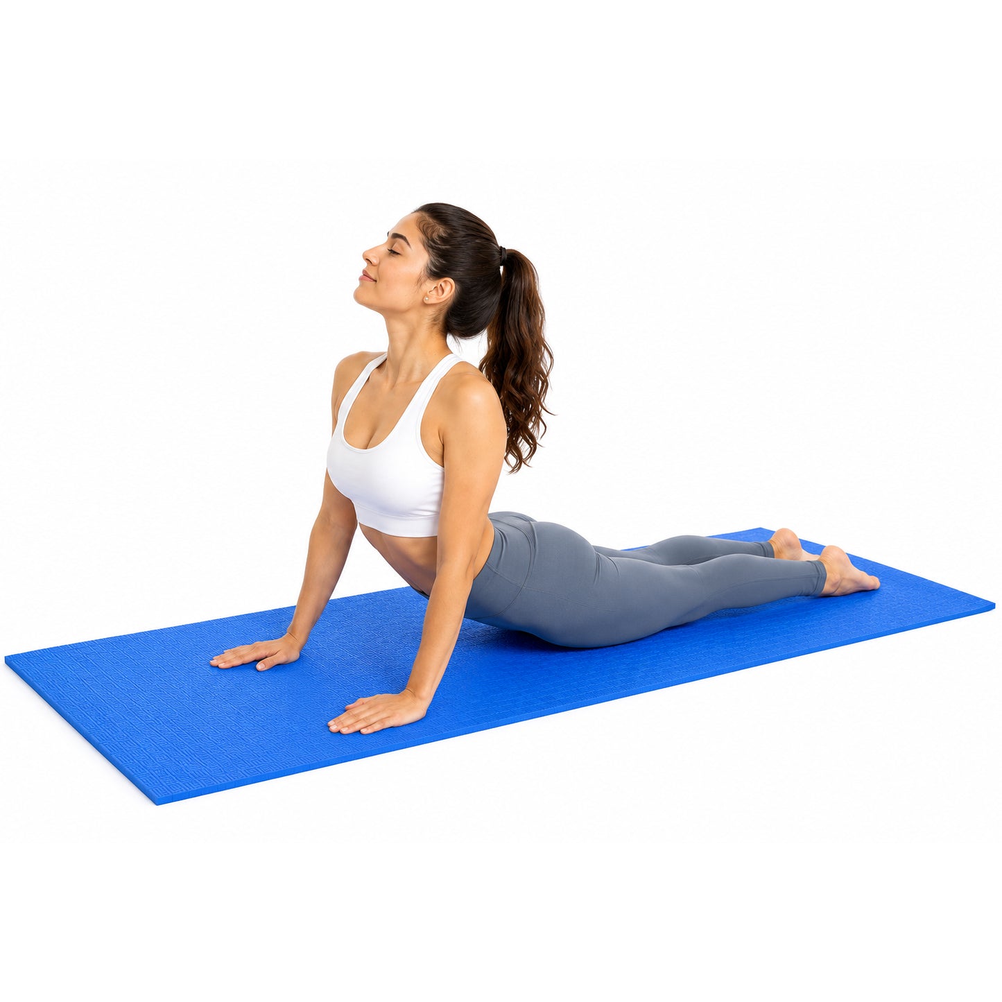 Eco-Friendly EVA Yoga Mat Non-Slip Exercise Mat with Textured Surface, Extra Cushioning, Water-Resistant, Lightweight Fitness Mat for Yoga, Pilates & Home Workouts
