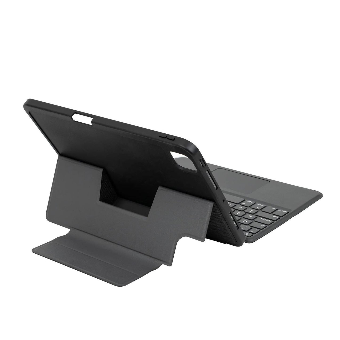 Touch Keyboard Case with Trackpad for iPad Air 11 2024 Magnetic Protective Cover with Backlit Keyboard, Multi-Touch Trackpad, Rechargeable Wireless Keyboard Case Black