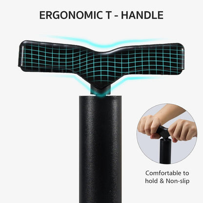 Portable Hand Air Pump with 3 Nozzle Attachments, Manual Air Inflator Pump for Bicycle Tires Sports Balls, Pool Floats, Air Cushions, Inflatable Toys & Outdoor Accessories