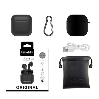 Haino Teko Air 1 Mini Bluetooth Wireless Earphone Headset and Super Clear Mic For Android and iPhones