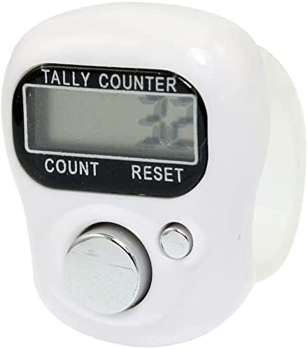 Resettable 5 Digit LCD Electronic Digital Display Finger Hand Tally Tasbeeh Counter Counting, Resettable Finger Digital Tally Lap Counter