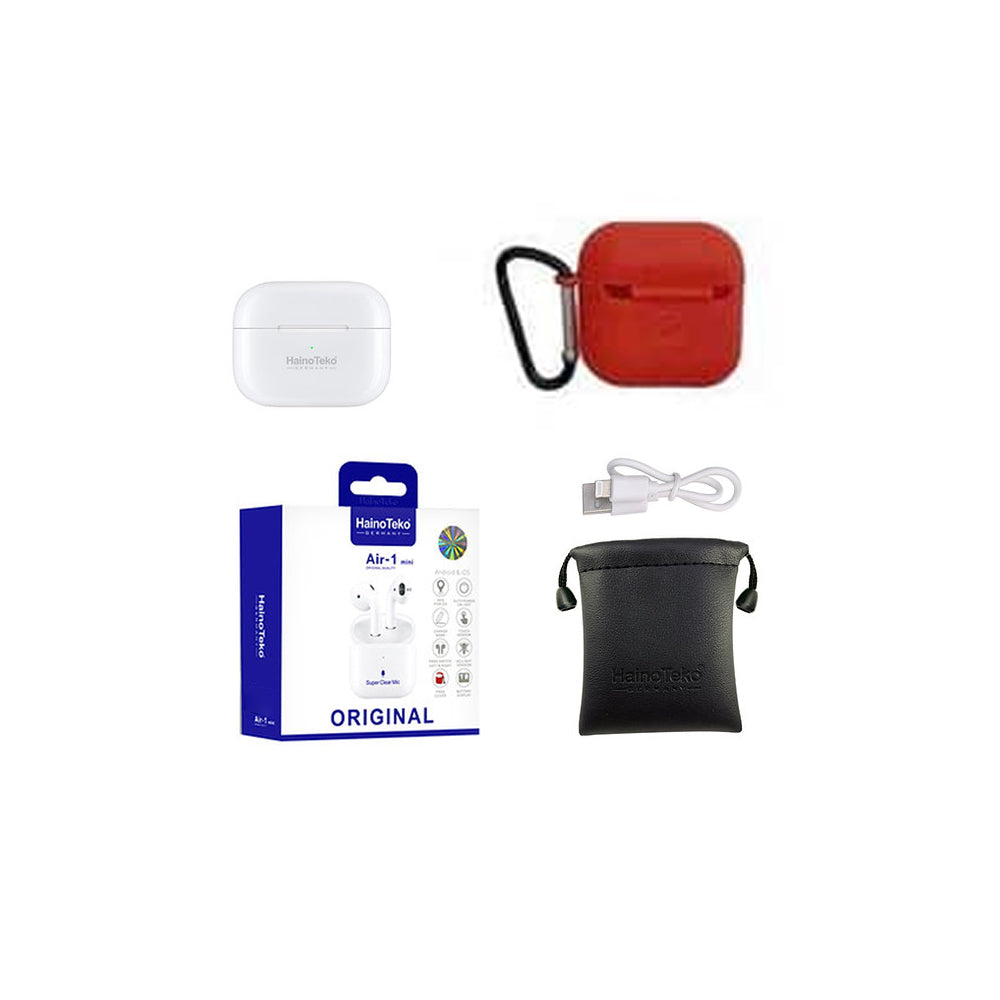 Haino Teko Air 1 Mini Bluetooth Wireless Earphone Headset and Super Clear Mic For Android and iPhones