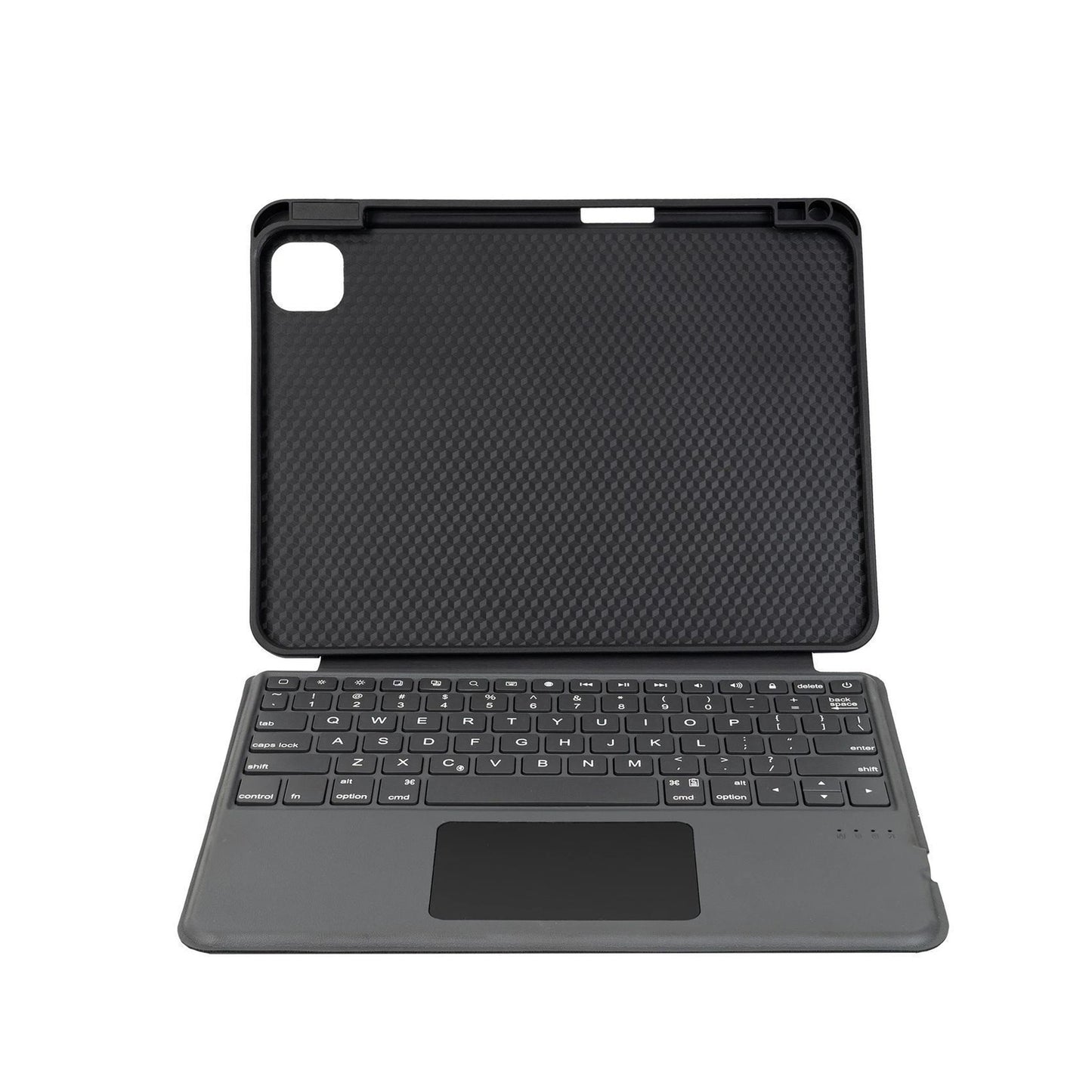 Touch Keyboard Case with Trackpad for iPad 10.2 Magnetic Protective Cover with Backlit Keyboard, Multi-Touch Trackpad, Rechargeable Wireless Keyboard Case Black