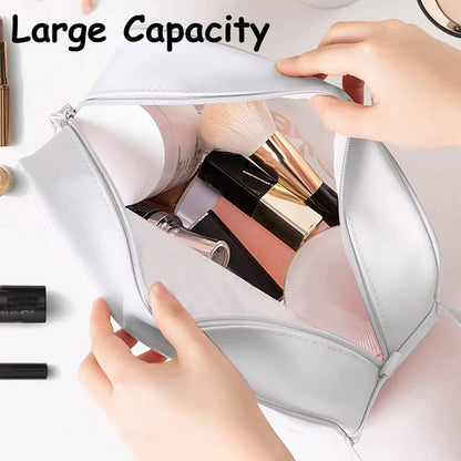 Set of 3 Waterproof Travel Wash Bags with Transparent Window Zipper Closure & Carry Handle – Portable Cosmetic, Toiletry & Makeup Organizer Set for Travel, Bathroom & Daily Use