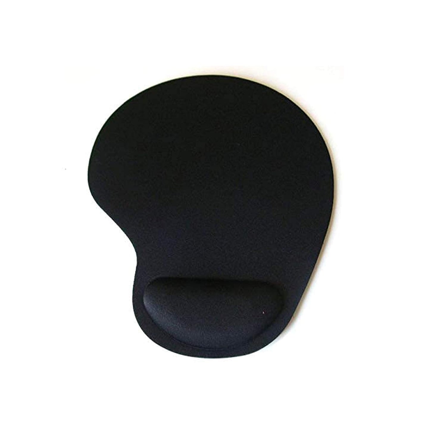H02 Ergonomic Mouse Pad with Gel Wrist Support | Non-Slip Base | Smooth Surface for Optical & Laser Mouse | Black (Mouse Not Included)