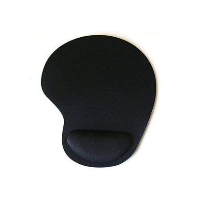 H02 Ergonomic Mouse Pad with Gel Wrist Support | Non-Slip Base | Smooth Surface for Optical & Laser Mouse | Black (Mouse Not Included)